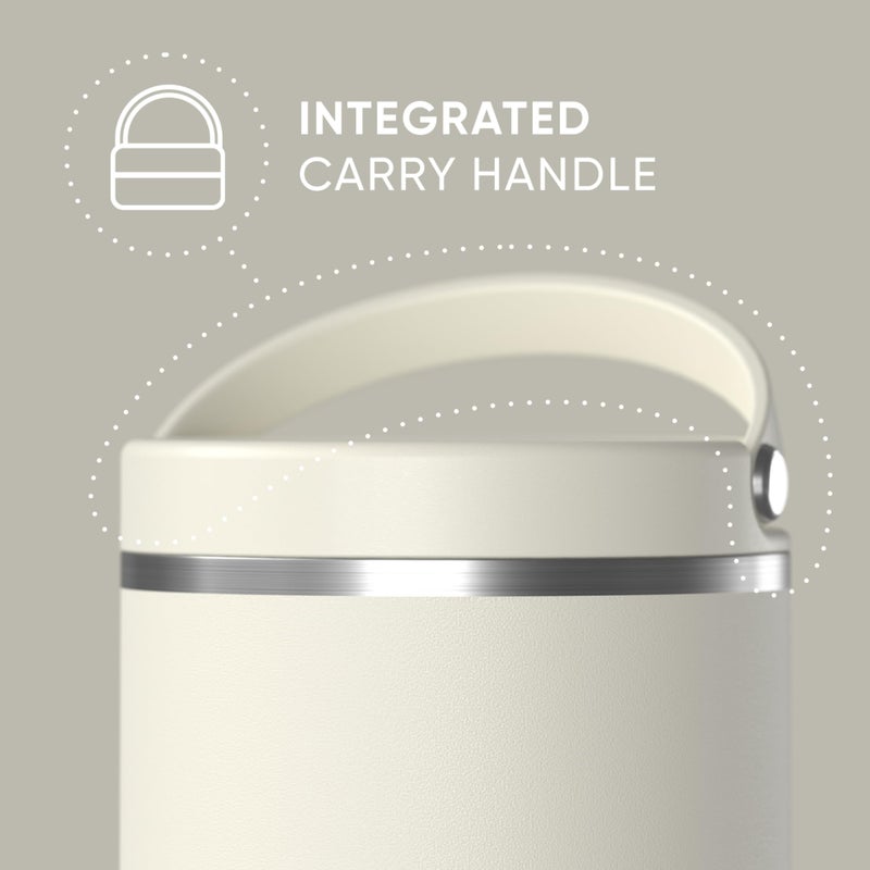 Hydrapeak 25oz Stainless Steel Vacuum Insulated Food Jar for Hot Food and Cold Food, Wide Mouth Leak-Proof Soup Jar for Adults, 10 Hours Hot and 16 Hours Cold (Ivory) - Image 4