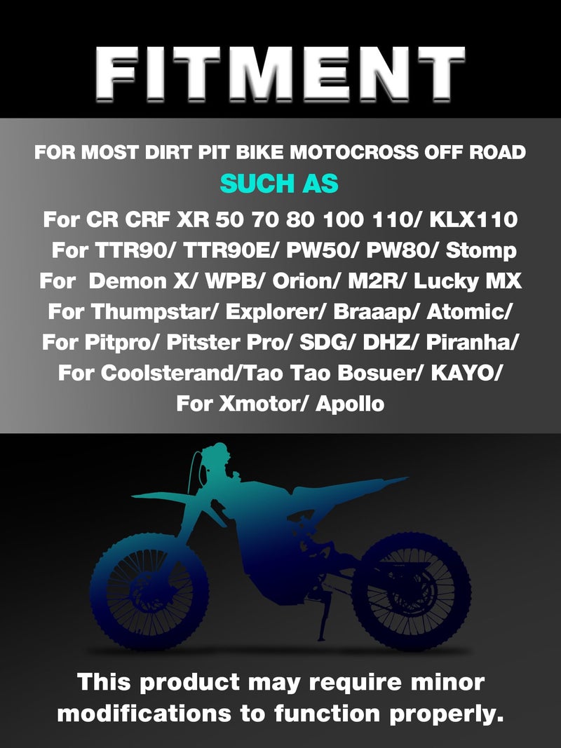 BAOUFF Dirt Bike Foot Pegs with Springs,Universal 304 Stainless Steel Dirtbike Footpegs Pedal Rests for 50cc-250cc YZ CRF KLX CR XR TTR PW DRZ 50 70 80 90 100 110 125 150 - Image 2