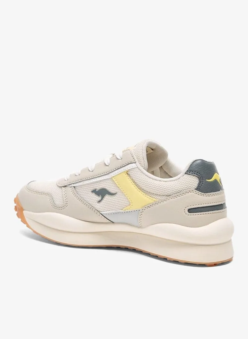 kangaROOS Women's Panelled Sports Shoes with Lace-Up Closure