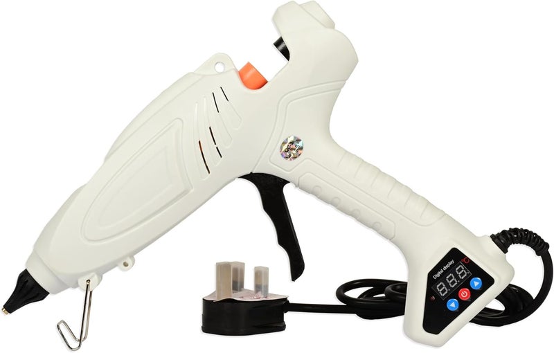 FIS Electric Glue Gun 300W with Digital Temperature Display and Touch ON/OFF Button - Image 2