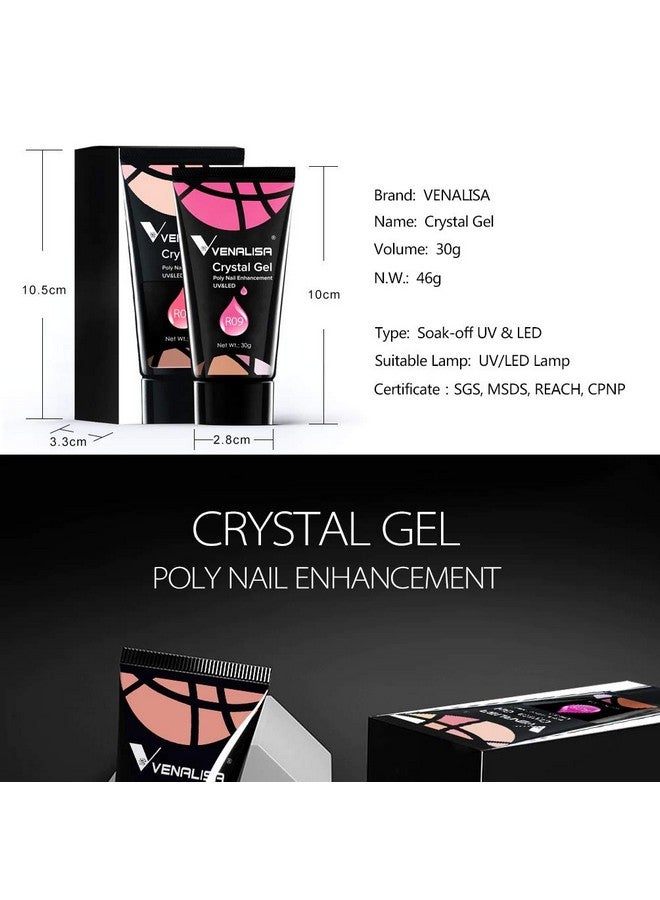 VENALISA Nail Poly Extension Gel, Builder Gel, Nail Thickening, Acrylic Nail Design, Easy to DIY at Home Poly Nail Gel 30g (R21) - Image 5