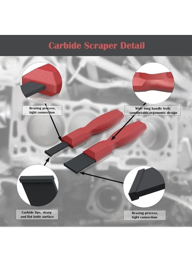 2PCS Carbide Scraper Set 1 1 4 Inch and 5 8 Inch Metal Rust Removal Tool - Image 3