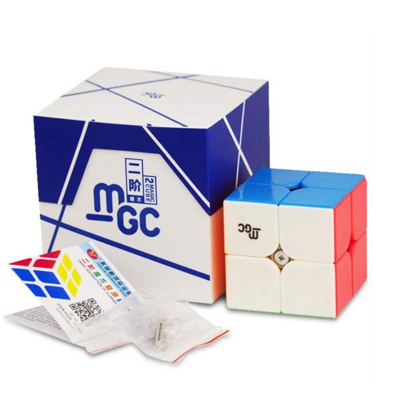 CuberSpeed YJ MGC 2X2 M Stickerless Speed Cube YJ MGC Magnetic 2X2X2 Cube Puzzle - Image 1