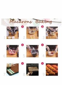 Y&D Making Set 48 -Capacity Nonstick Macaron Silicone Baking Mats Cakes Mould Muffin Capacity Macarons Moulds Mat for Macaron, Cupcake, Dessert, Brown  - Image 4