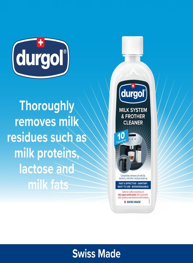 Durgol Milk System and Frother Cleaner for All Brands of Coffee Makers, External Milk Frothers,16.9 Ounce, White - Image 2