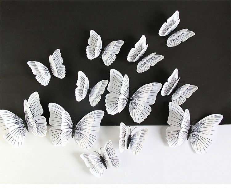 Flash 3D Simulation Butterfly Ambilight Series Home Window Product Accessories Outdoor Gardening Decorations - Image 2
