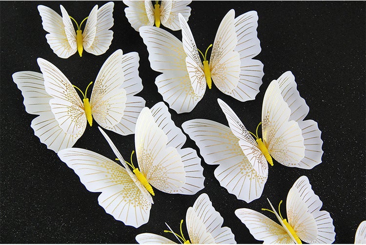 Flash 3D Simulation Butterfly Ambilight Series Home Window Product Accessories Outdoor Gardening Decorations - Image 3