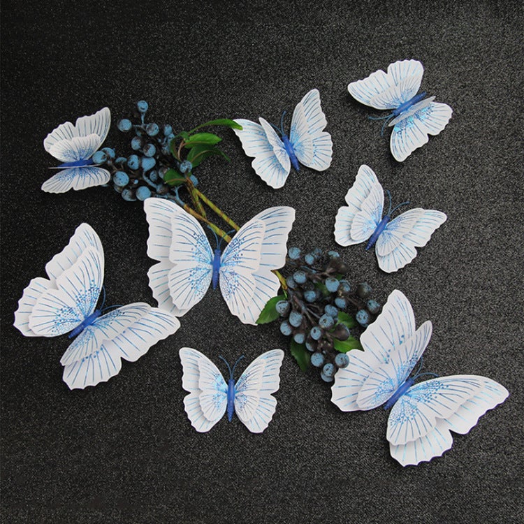Flash 3D Simulation Butterfly Ambilight Series Home Window Product Accessories Outdoor Gardening Decorations - Image 4
