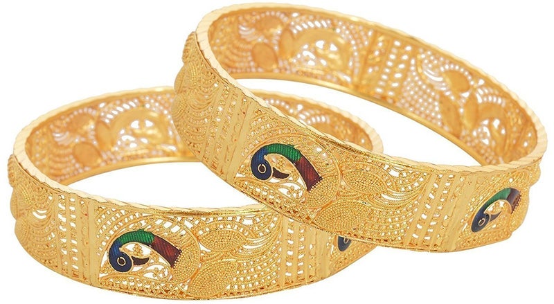 YouBella Ethnic Bollywood Gold Plated Traditional Bracelets Bangles Jewellery for Women and Girls - Image 1