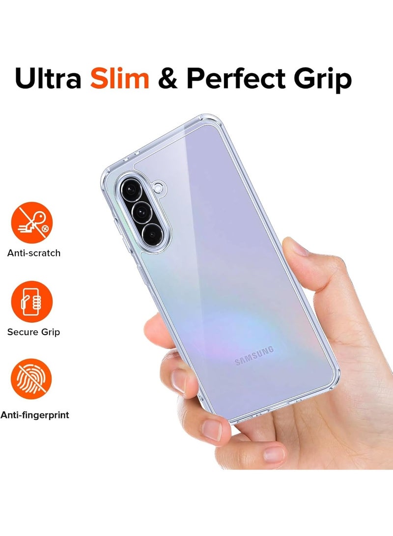 Case Compatible with Samsung Galaxy A56/A36, Case Crystal Clear Soft TPU Gel Case Flexible Silicone Anti-Scratch Camera Protection Transparent TPU Cover - Clear - Image 2