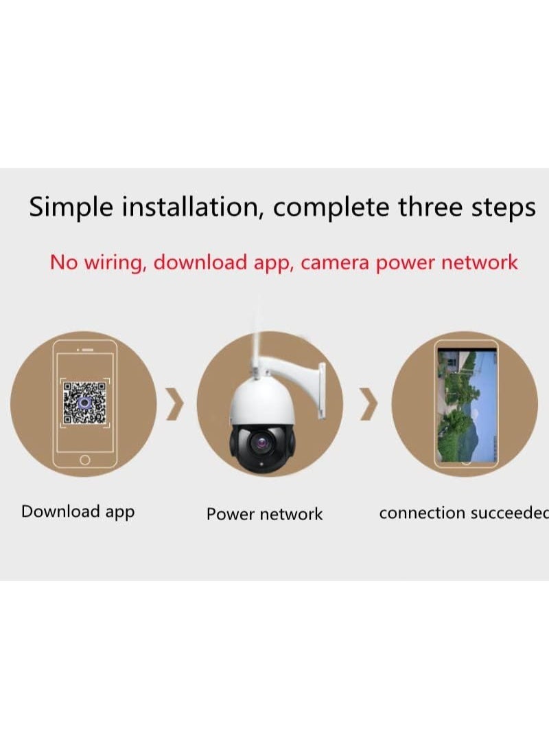 YUNSYE Wireless Security Camera Outdoor,4G Network Camera, Home Video Surveillance System, PIR Radar Motion Detection, 60m Night Vision 2-Way Audio, Pan Tilt, IP65，Built-in 64G card(not wifi) - Image 3