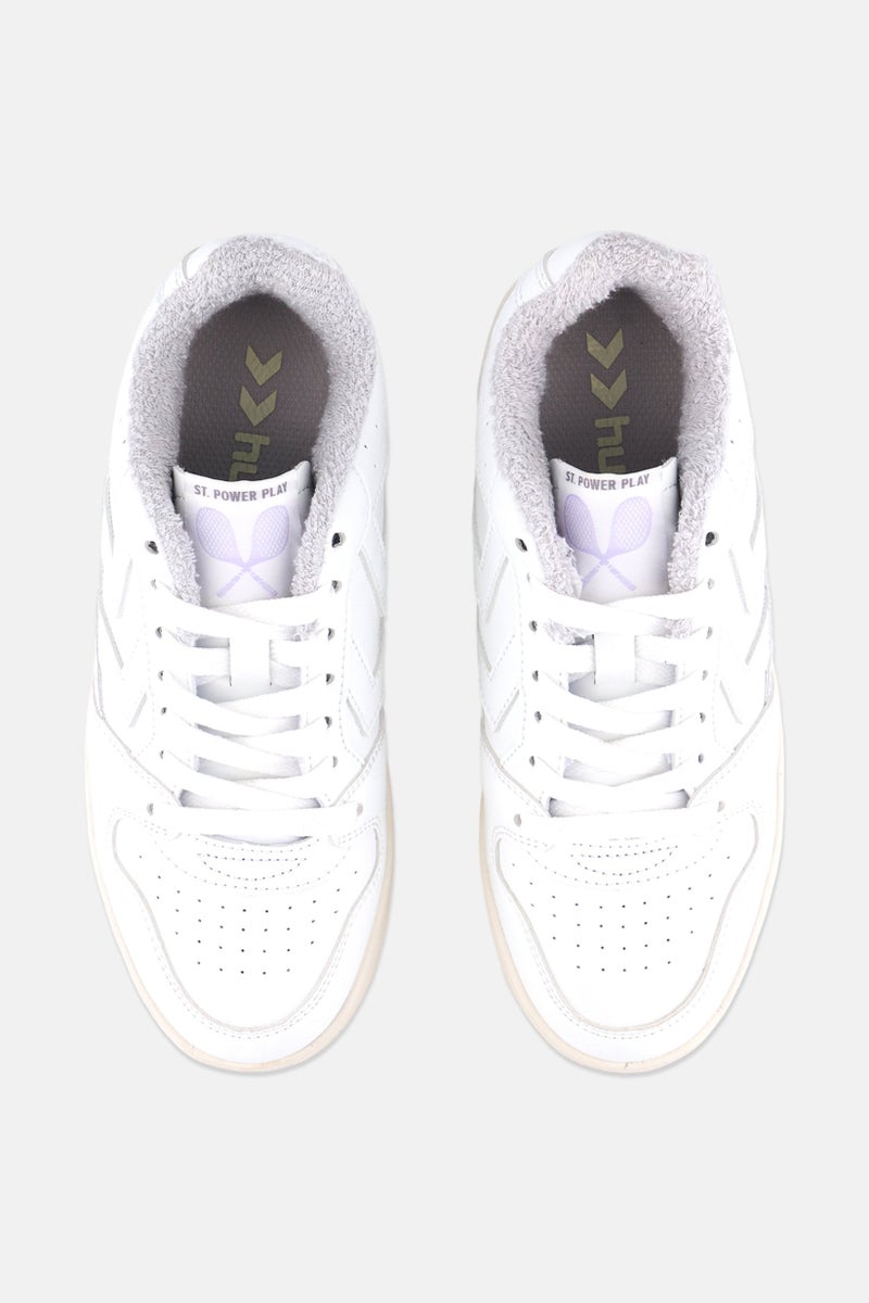 Hummel Kids Boy St Power Play Retro Lace Up Outdoor Shoes, White - Image 3