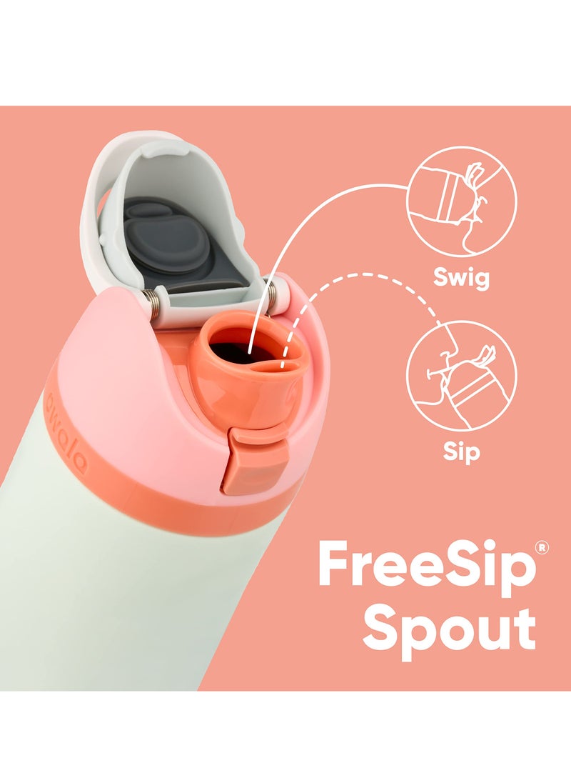 Owala Owala FreeSip Insulated Stainless Steel Water Bottle with Straw for Sports and Travel, BPA-Free, 24-oz, Shy Marshmallow  - Image 2