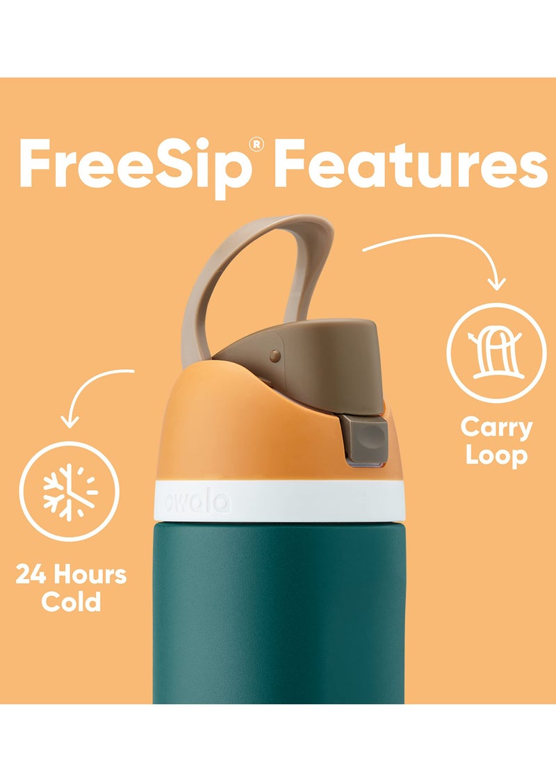 Owala Owala FreeSip Insulated Stainless Steel Water Bottle with Straw for Sports and Travel, BPA-Free, 24-oz, Shy Marshmallow  - Image 4