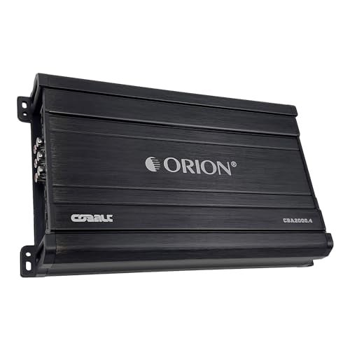 Orion Cobalt Series CBA2000.4 High Efficiency 4-Channel Class A/B Amplifier for Car Audio Stereo - 2000W High Output, 2/4 Ohm Stable, Adjustable Low/High Pass, Bass Boost, MOSFET Power Supply - Image 1