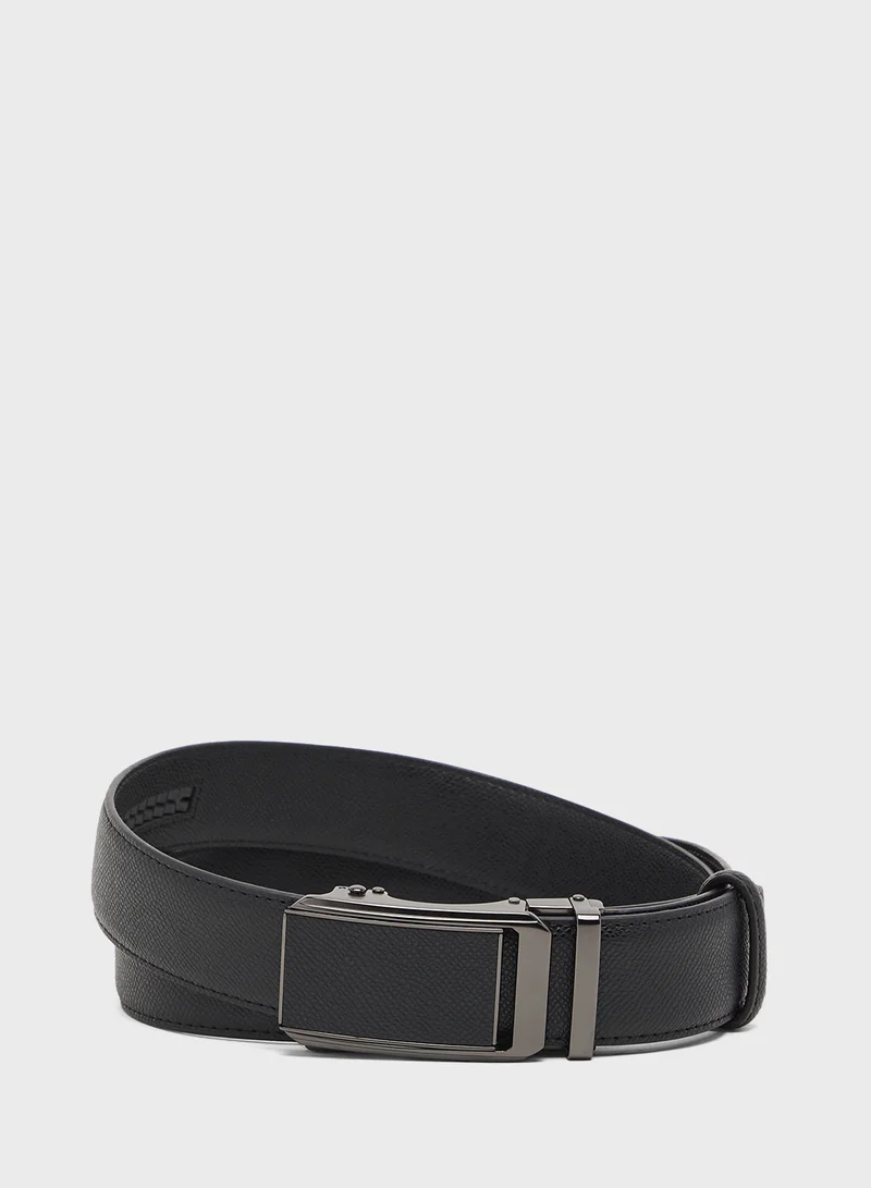 روبرت وود Genuine Leather Free Size Resizable Formal Belt