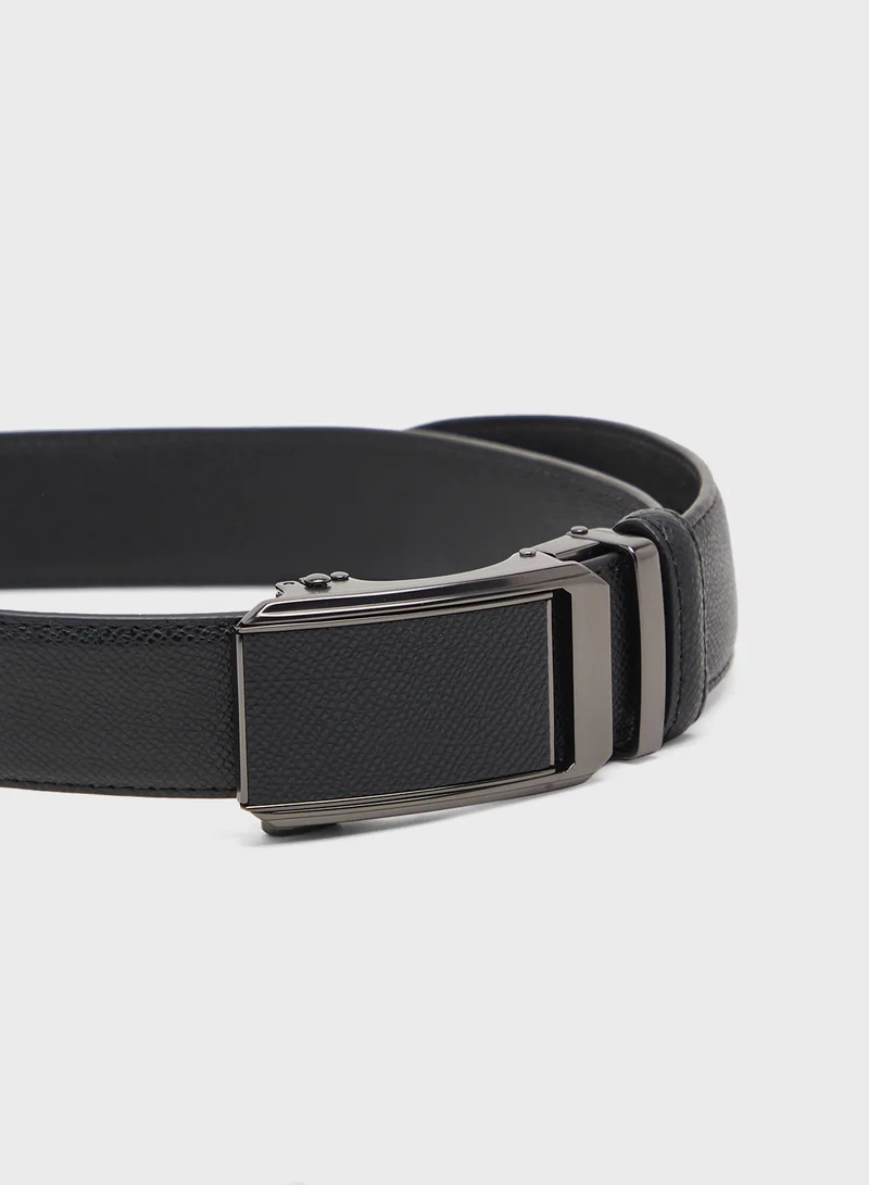 روبرت وود Genuine Leather Free Size Resizable Formal Belt