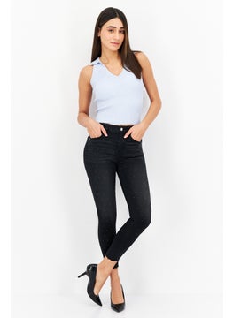 VERO MODA Women Regular Fit Textured Jean, Black  - Image 2