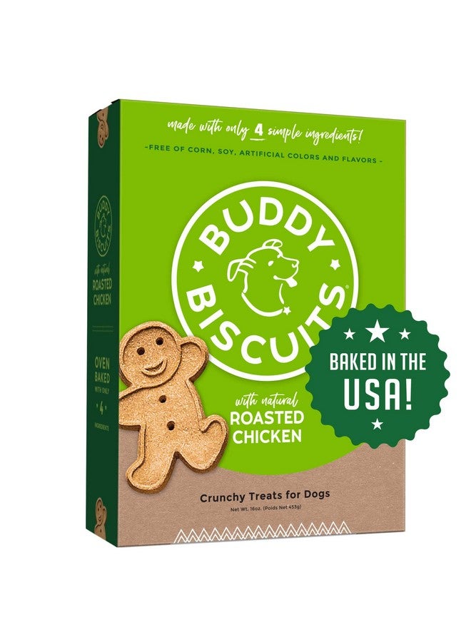Buddy Biscuits Oven Baked Healthy Dog Treats, Crunchy, Whole Grain and Baked in the USA, 16 oz, 6 pack - Image 1