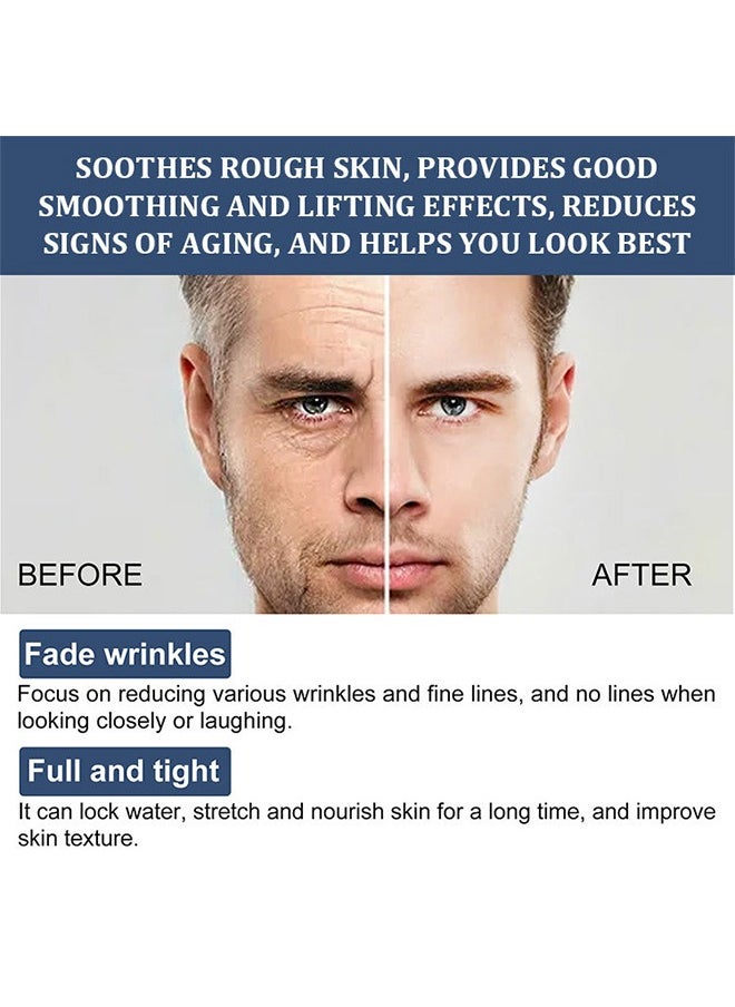 LANEMAY - Mens Face Cream, 6 In 1 Mens Face Moisturizer, Wrinkle Cream For Face, Eye Bags Treatment And Face Lotion For Men, Mens Anti Aging Cream, Mens Face Cream For Dark Spots, Fine Lines, Crows Feet Eye - Image 1