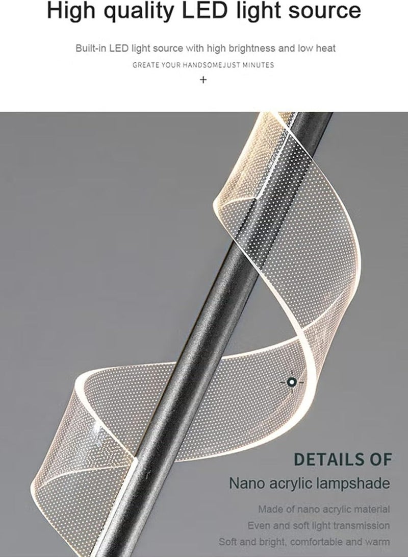 جوي لينك مصباح أكريليك معلق لغرفة النوم بجانب السرير، مصباح معلق LED بسيط وعصري، ثريا داخلية، مصابيح سقف معلقة لغرفة الطعام وغرفة المعيشة والممر والمطبخ (أسود) - Image 4