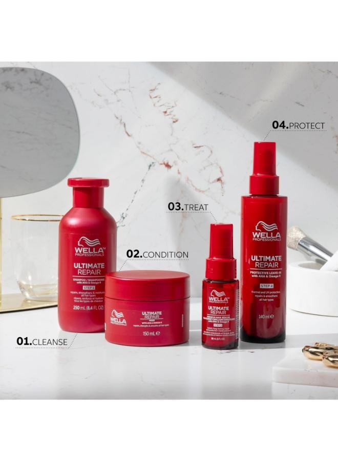 Wella Professionals Ultimate Repair Mask For Damaged Hair - Deeply Nourishes, Smooths And Reduces Frizz With Aha And Omega-9 (150 Ml) - Image 5