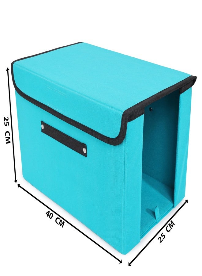 SHREY CREATION Non Woven Shirt Stacker Organizer for Wardrobe | Stackable Shirt & T-Shirt Storage Box with Lid & Handle | Clothes Organizer for Men & Women (Pack of 2) - Image 5