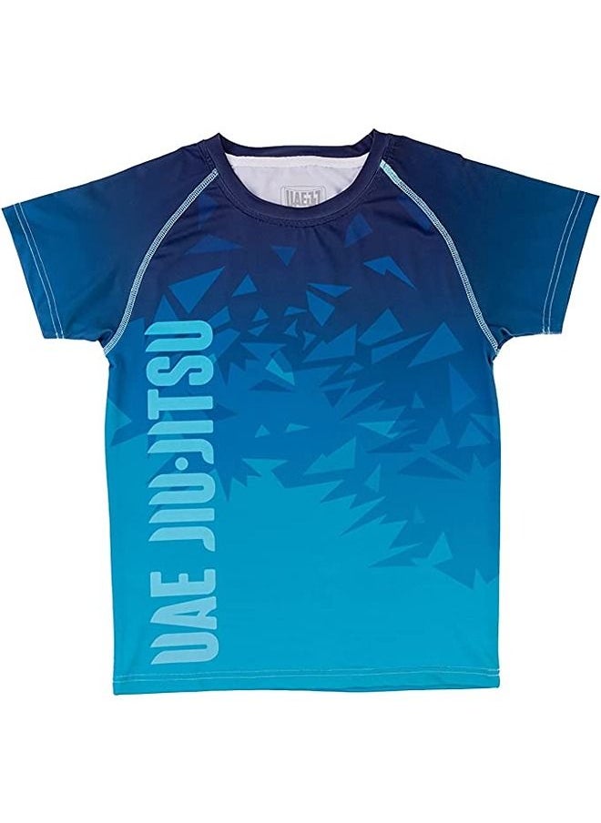 UAEJJ - UAEJJ Jiu Jitsu Short Sleeve Rash Guard for Kids - Image 1