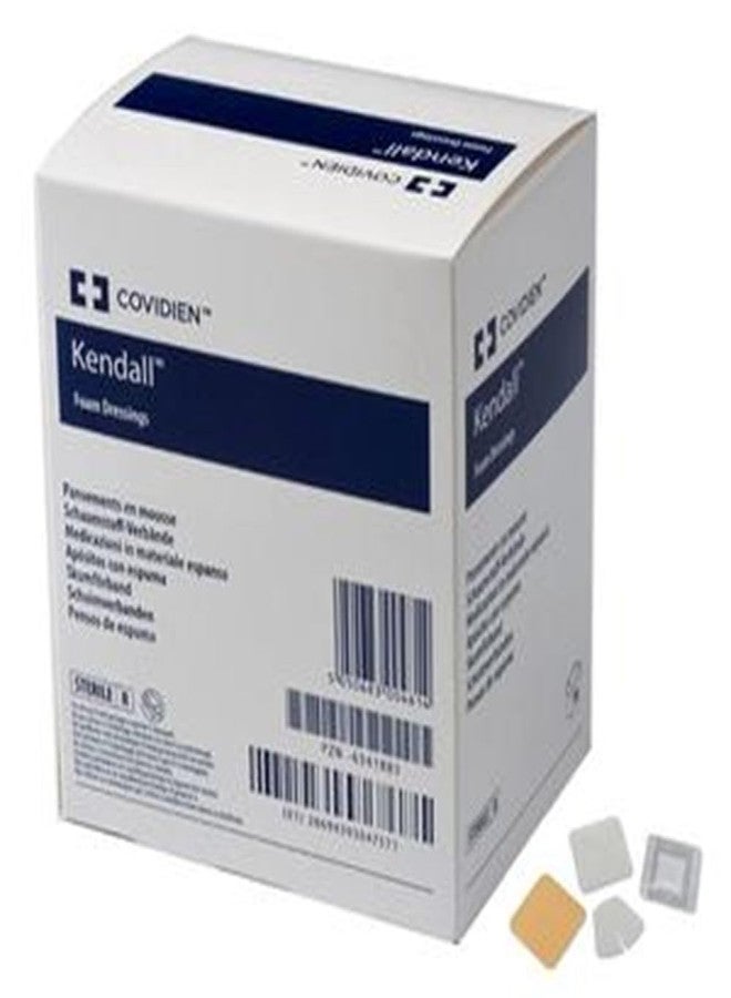 COVIDIEN Kendall Hydrophilic Foam Dressing, Foam Wound Dressing, 3.5x3 Inches, 10 Count