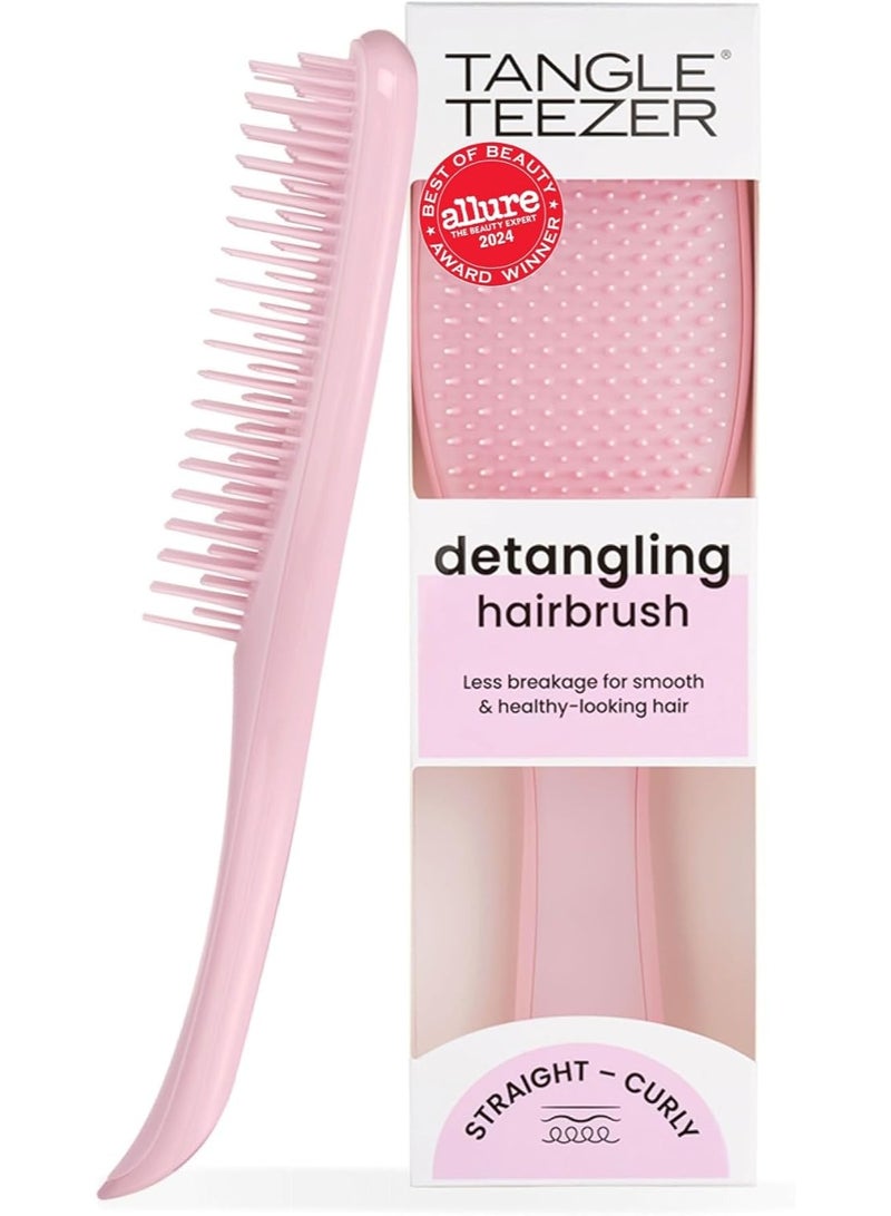 Tangle Teezer Ultimate Detangler Hairbrush for Wet & Dry Hair, Eliminates Knots & Reduces Breakage for All Hair Types, Millennial Pink