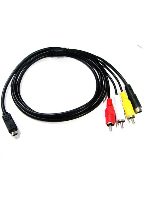 For Sony Camera Line HDR-HC5E DCR-HC96E Digital Camcorder AV Video Line VMC-15FS-Color:Black