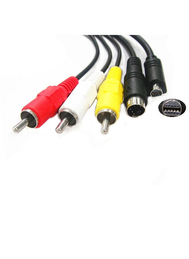 Generic - For Sony Camera Line HDR-HC5E DCR-HC96E Digital Camcorder AV Video Line VMC-15FS-Color:Black - Image 1