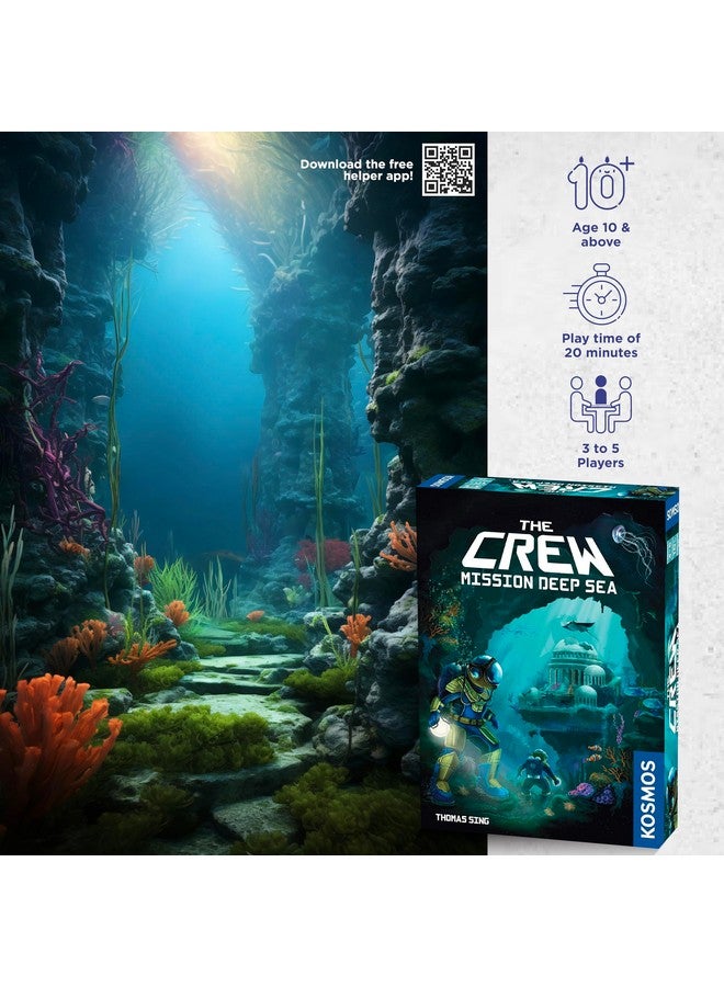 Thames & Kosmos The Crew - Mission Deep Sea | Card Game | Cooperative | 2 to 5 Players | Ages 10+ | Trick-Taking | 32 Levels of Difficulty | Endless Replayability - Image 2