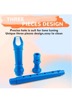 Excefore Soprano Descant Recorder, German Style 8 Hole Music Instrument with Cleaning Rod and Storage Bag for Kids Beginner (Blue)  - Image 4