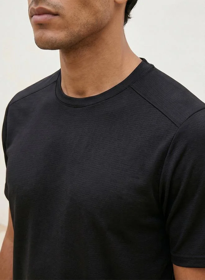 Splash Active BLACK ADOT MEN TSHIRT for Men | Best Price UAE