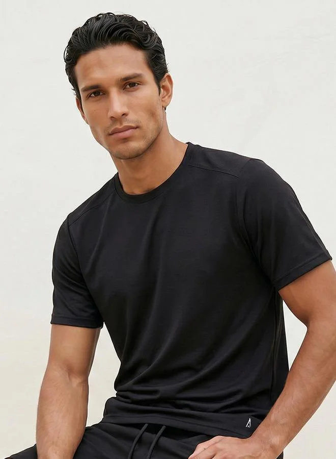 Splash Active BLACK ADOT MEN TSHIRT for Men | Best Price UAE