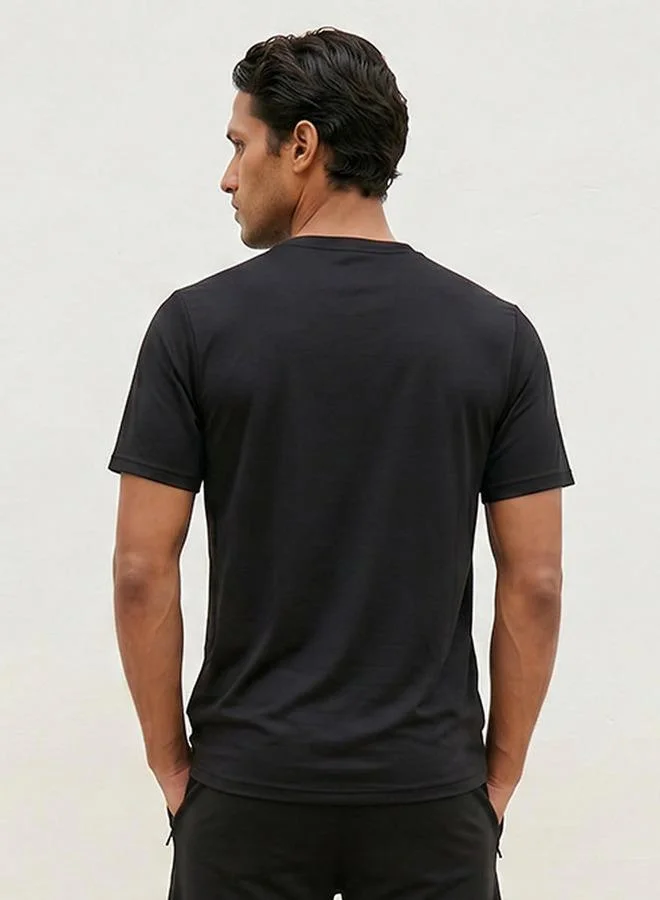Splash Active BLACK ADOT MEN TSHIRT for Men | Best Price UAE