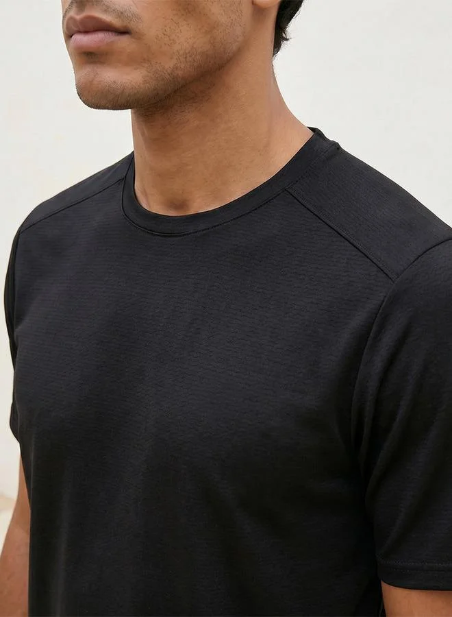 Splash Active BLACK ADOT MEN TSHIRT for Men | Best Price UAE