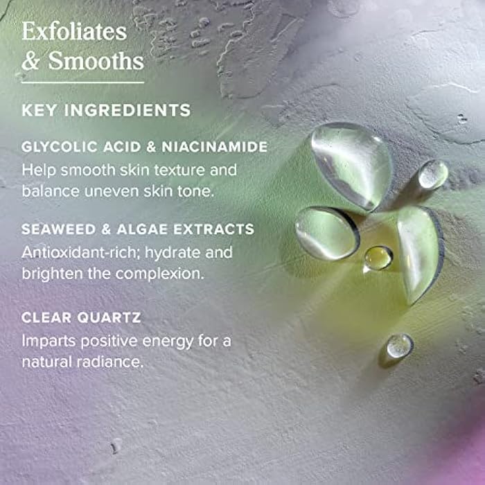 Heritage Store Aura Glow Facial Cleanser, Brightening Wash for a Fresh Glow, All Skin Types, Revitalizing Gel Cleanser Exfoliates & Smooths with Glycolic Acid, Niacinamide & Clear Quartz, Vegan, 6oz - Image 3