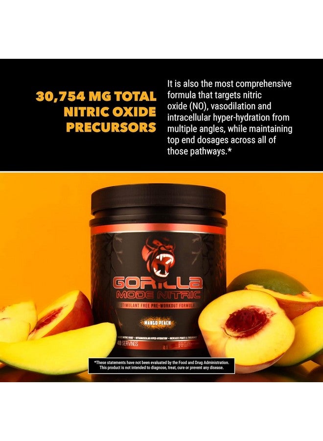 Gorilla Mind Gorilla Mode Nitric Upgraded Stimulant Free Pre-Workout - Best Tasting and Most Effective Stimulant Free Pre-Workout/Massive Pumps · Vasodilation · Power / 780 Grams (BlackBerry Lemonade) - Image 5