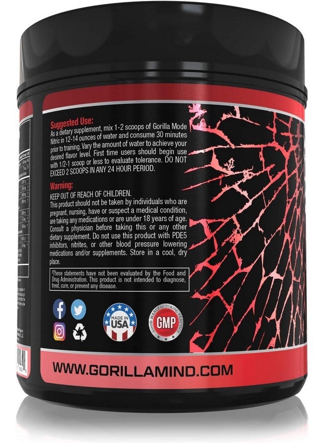 Gorilla Mind Gorilla Mode Nitric Upgraded Stimulant Free Pre-Workout - Best Tasting and Most Effective Stimulant Free Pre-Workout/Massive Pumps · Vasodilation · Power / 780 Grams (BlackBerry Lemonade) - Image 3