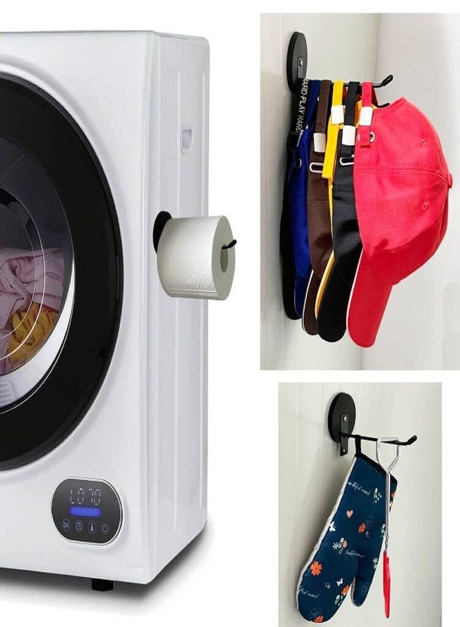 AUXPhome Magnetic Black Toilet Paper Holder,Tissue Holder Paper Roll, Toilet Roll Holder, Strong Magnets Mount - No Drilling or Nailing or glueing Needed - Image 3
