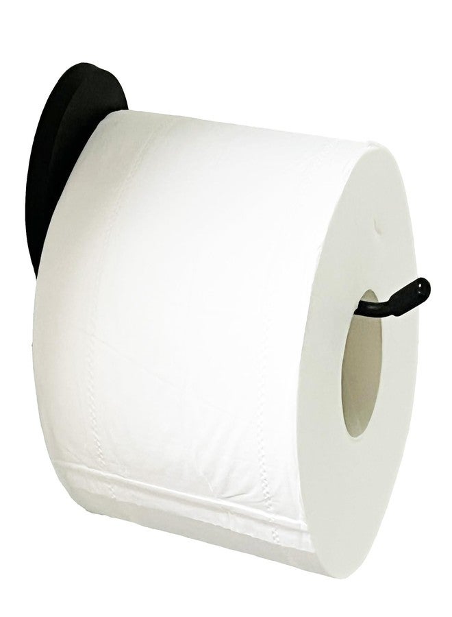 AUXPhome Magnetic Black Toilet Paper Holder,Tissue Holder Paper Roll, Toilet Roll Holder, Strong Magnets Mount - No Drilling or Nailing or glueing Needed - Image 1