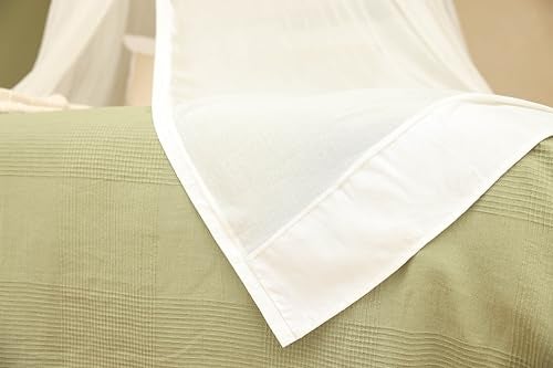 UB-STORE 100% Cotton Bed Canopy for Queen & King Size Bed | Handmade Luxury Mosquito Net Bedroom Curtains | Decorative Conical Shape Netting for Home with 2 Openings - Image 5