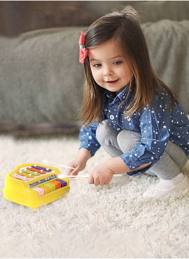 BAYBEE 2 In 1 Musical Xylophone Piano For Kids Musical Instruments For Kids With 5 Note Xylophone And Paino Toys Gift For Kids Sound Musical Toy Xylophone For Kids Toddlers 1+Years Boys Girls  - Image 2