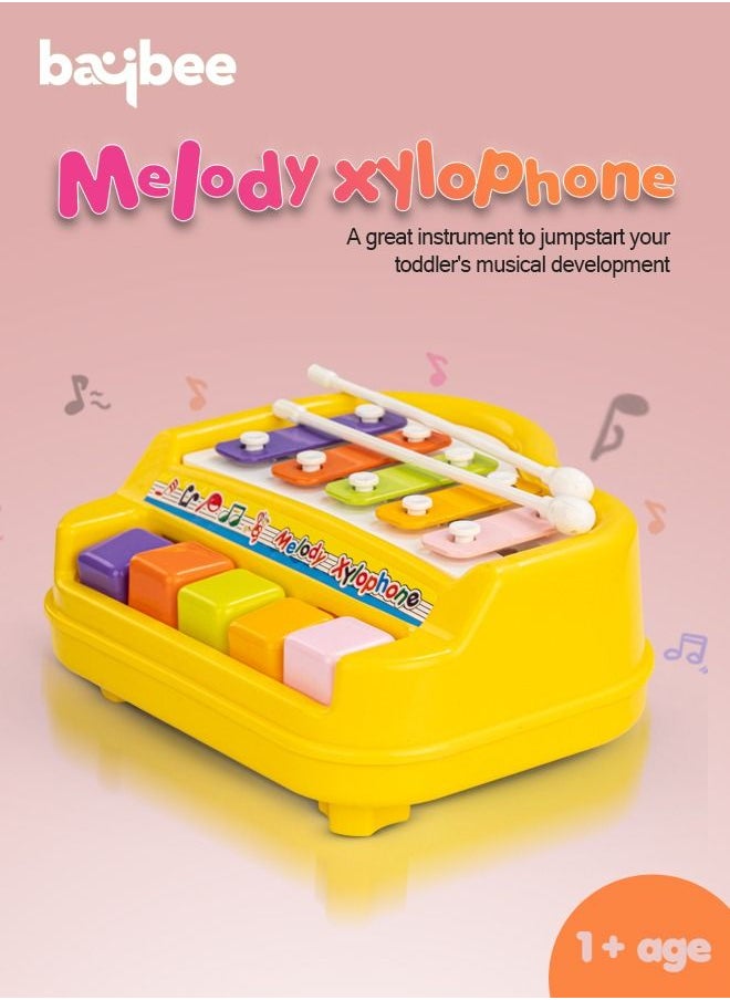 BAYBEE 2 In 1 Musical Xylophone Piano For Kids Musical Instruments For Kids With 5 Note Xylophone And Paino Toys Gift For Kids Sound Musical Toy Xylophone For Kids Toddlers 1+Years Boys Girls  - Image 3