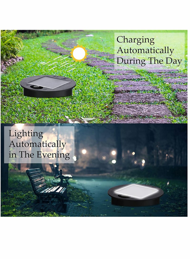 SYOSI Light, Replacement Solar Light Tops, Outdoor Hanging Lantern Light, Round Solar Lights, Waterproof Decorative, for Outdoor Hanging Lanterns Garden Patio Lighting, Warm Light, 4 Pieces - Image 3