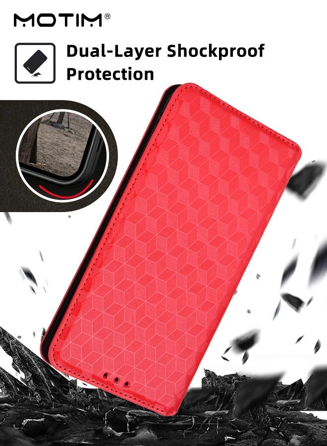 Motim Oppo Find X5/X5 Pro Phone Case Cover, Flip Leather Wallet Case with Kickstand Card Slots Holder Money Pocket, Scratch-resistant Shockproof Cover  - Image 5