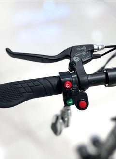 Crony V10 Fast Speed E-Scooter 1200w Motor 48v/12ah,45-68km/Mh 10"Off-Road Tires,Dual Suspension/Hydraulic Disc Brakes E-Bike, Triple Led Headlamps, All-Terrain, Easy Foldable, Portable Commuter Electric Scooter For Adults & Kids, 120kg Load Skateboard E-Bike, 21kg Aluminum Frame, Urban Mobility Tool，Red  - Image 3
