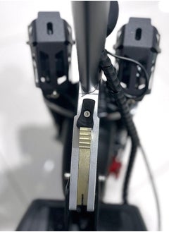Crony V10 Fast Speed E-Scooter 1200w Motor 48v/12ah,45-68km/Mh 10"Off-Road Tires,Dual Suspension/Hydraulic Disc Brakes E-Bike, Triple Led Headlamps, All-Terrain, Easy Foldable, Portable Commuter Electric Scooter For Adults & Kids, 120kg Load Skateboard E-Bike, 21kg Aluminum Frame, Urban Mobility Tool，Red  - Image 4